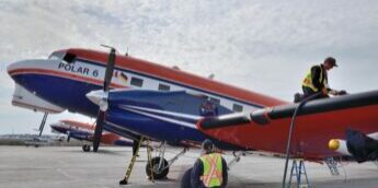 Polar aircraft Polar5 und Polar6 on expedition in Inuvik, Canada. © R. Waltenberg, all rights reserved